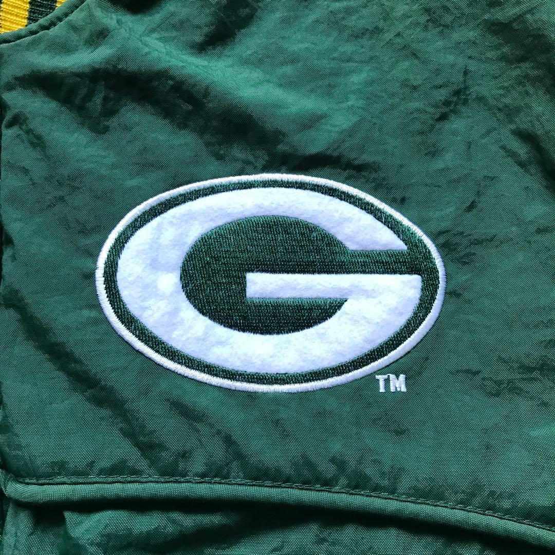 90s NUTMEG NFL グリーンベイパッカーズ ナイロンジャケット 中綿
