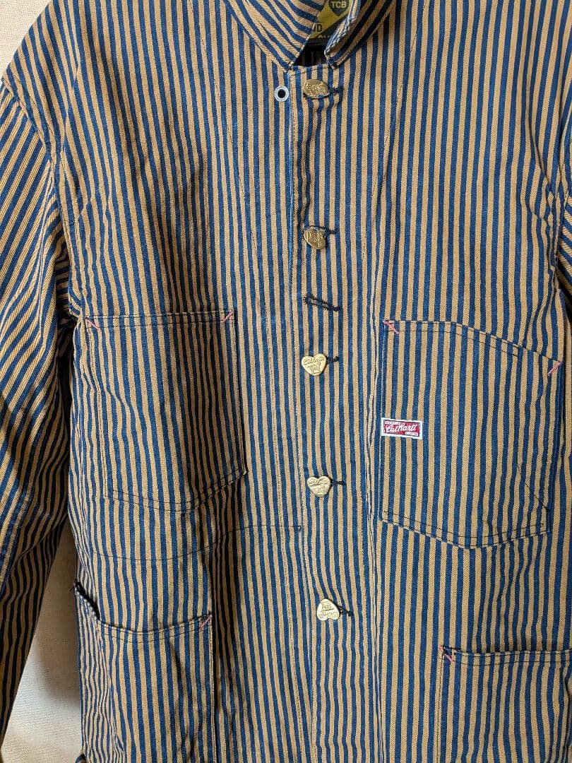 ジャケット・アウター tcb Cathartt Chore Coat Tabby Cat Stripe