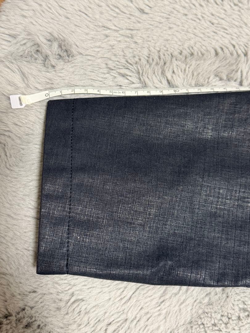 ジャンポールゴルチェ ノーカラージャケット サイズ:48 黒 ブラック