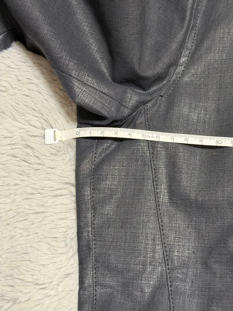 ジャンポールゴルチェ ノーカラージャケット サイズ:48 黒 ブラック