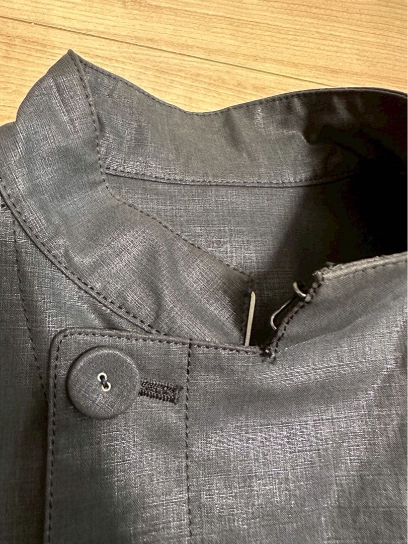 ジャンポールゴルチェ ノーカラージャケット サイズ:48 黒 ブラック