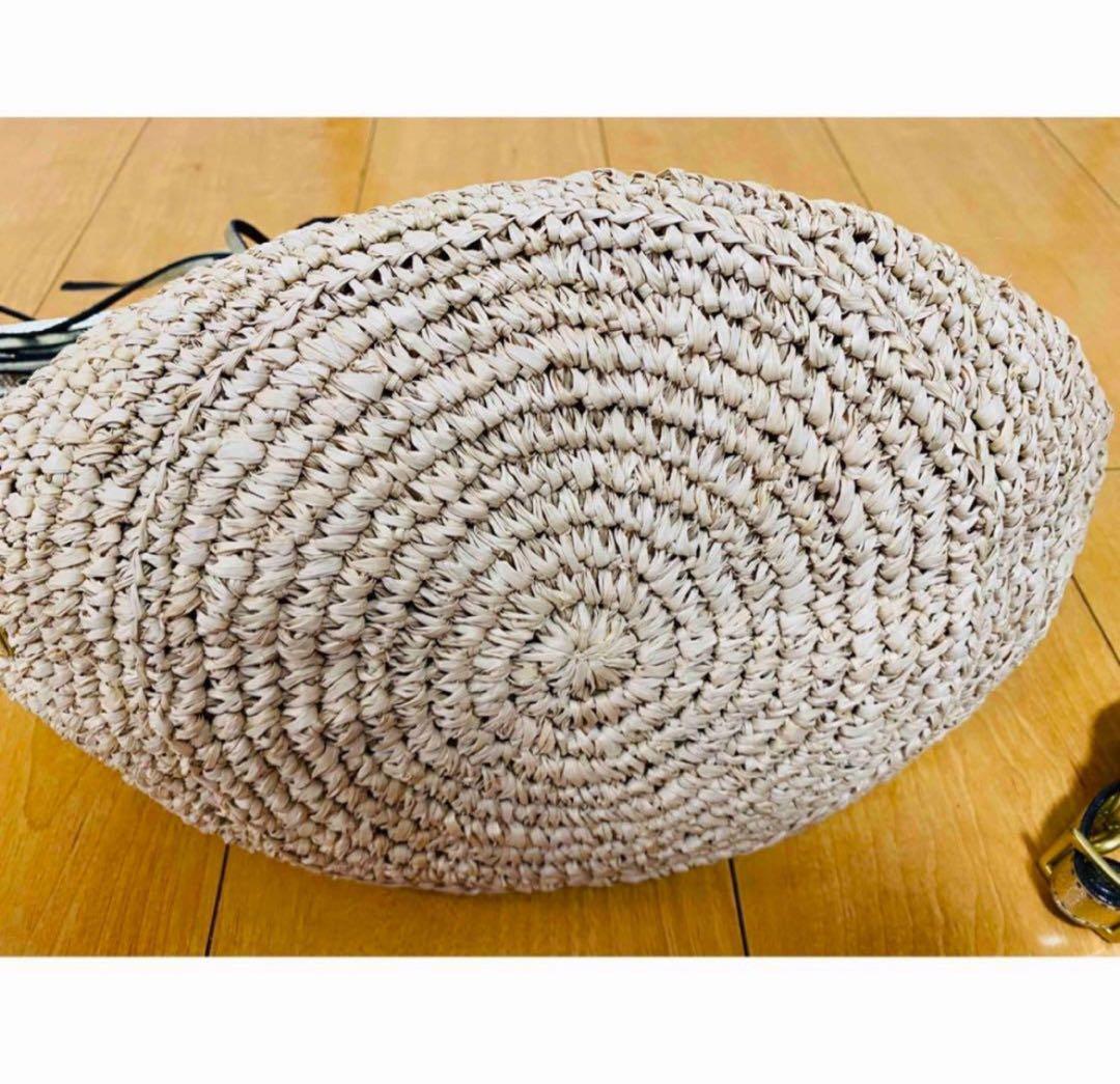 ☆お値下げ☆美品☆ BEAMS別注 ヴィオラドーロ 2wayラフィアトートバッグ