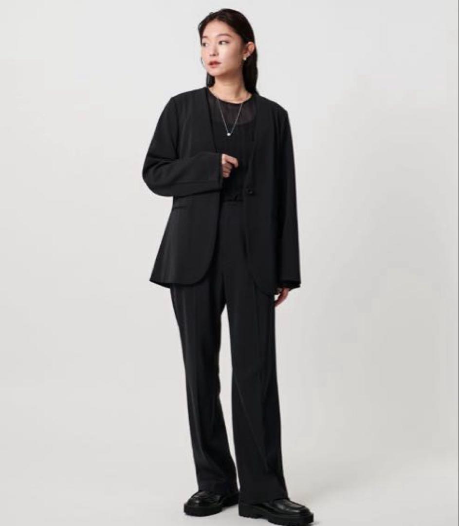 MARW UNITED ARROWS ツイルノーカラージャケット