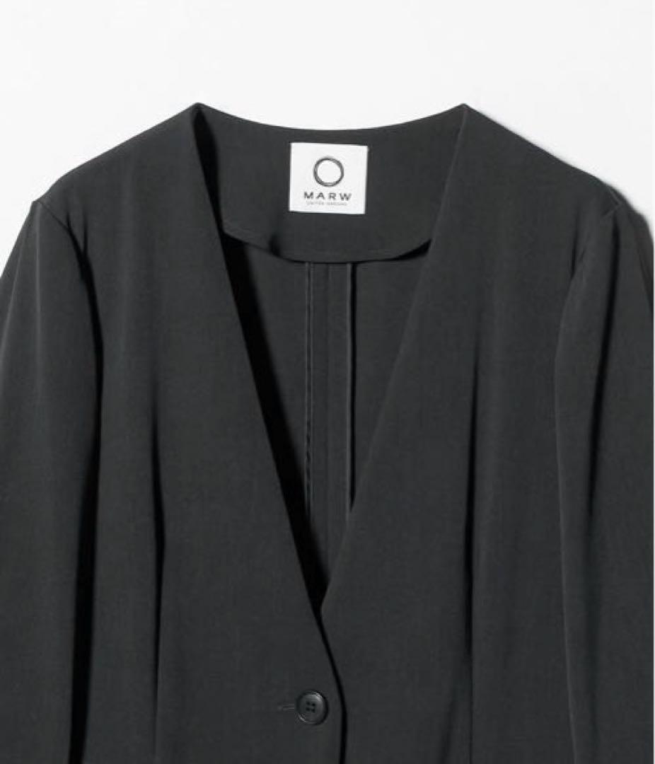 MARW UNITED ARROWS ツイルノーカラージャケット