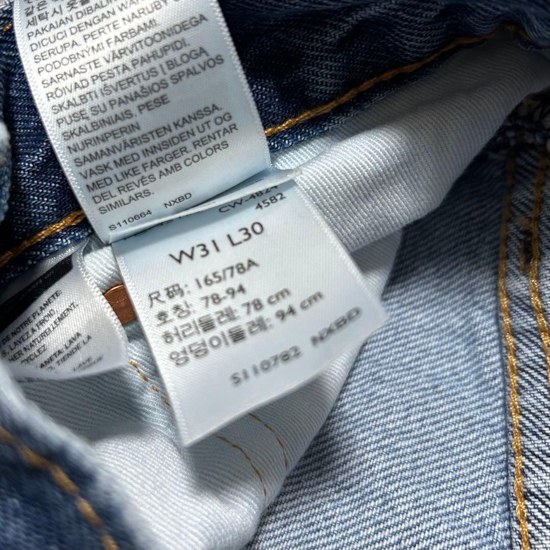 【美品】LEVI'S ／578 ／W31L30バギーミディアムインディゴ　デニム