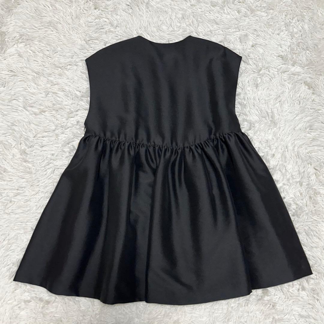 ✨極美品✨ BEARDSLEY LIVETART ペプラムギャザージレ ブラック