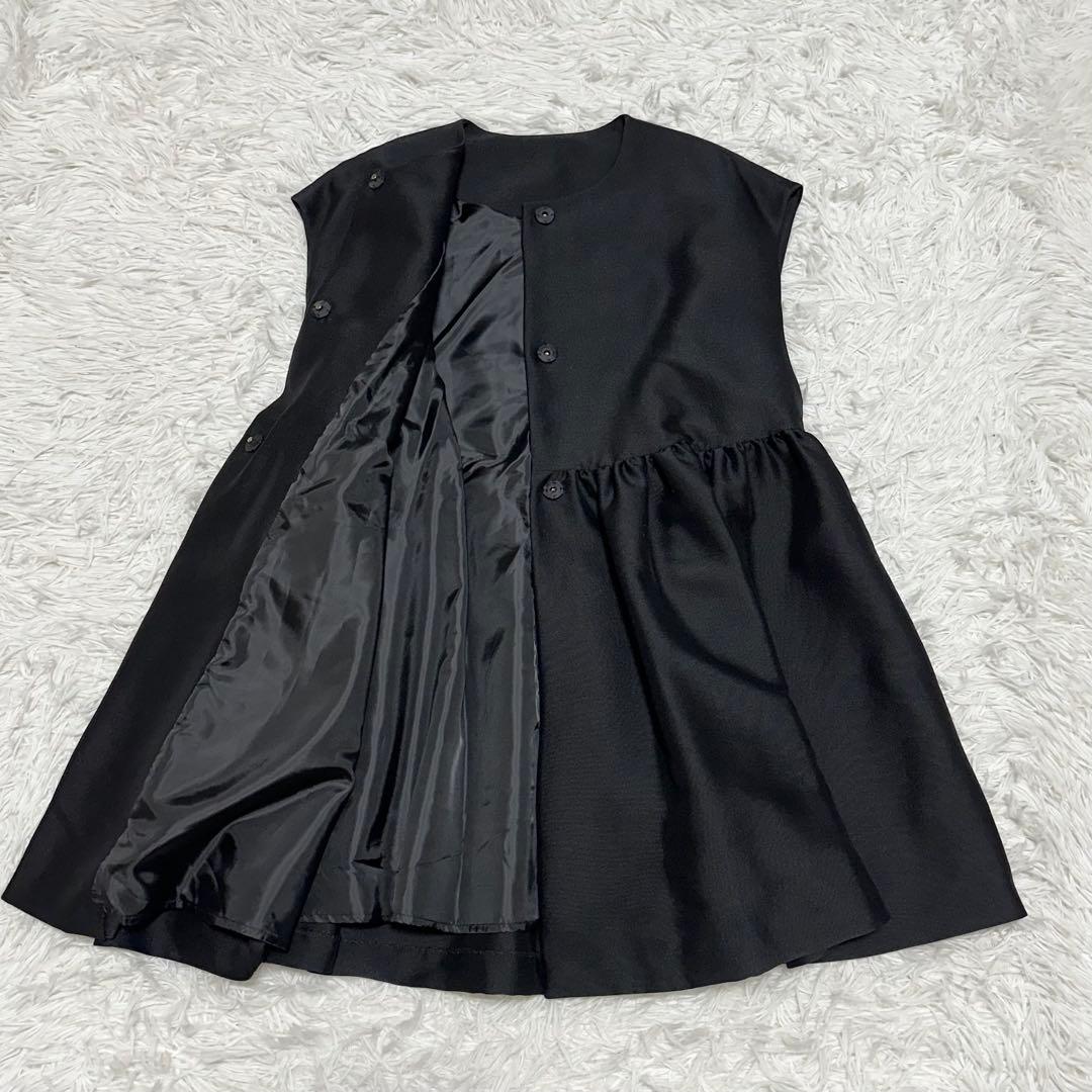 ✨極美品✨ BEARDSLEY LIVETART ペプラムギャザージレ ブラック