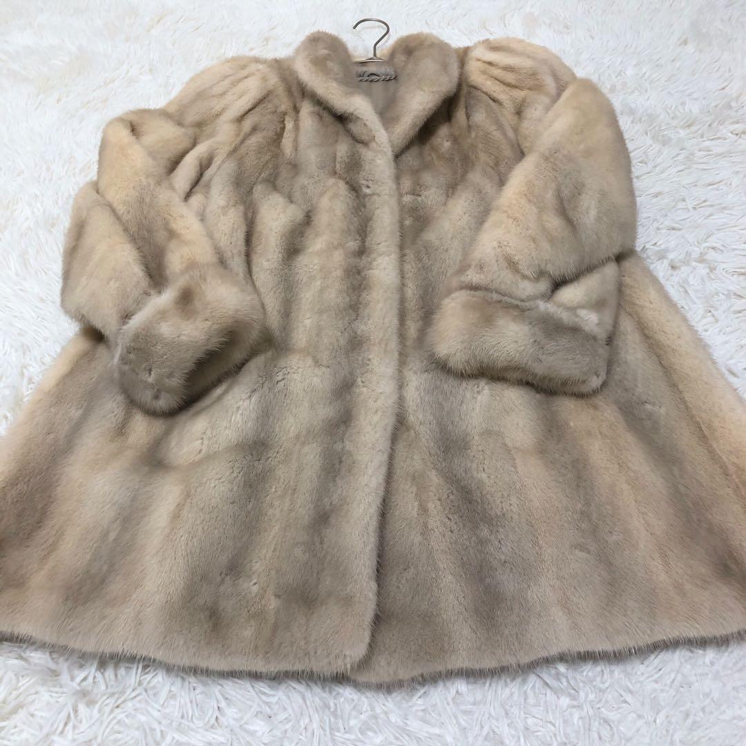 SAGA MINK サガミンク ファーコート 金サガ M 毛皮コート 金タグ