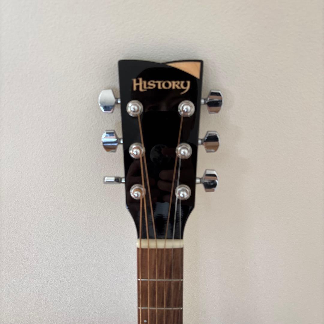 HISTORY アコースティックギター 専用ケース付き