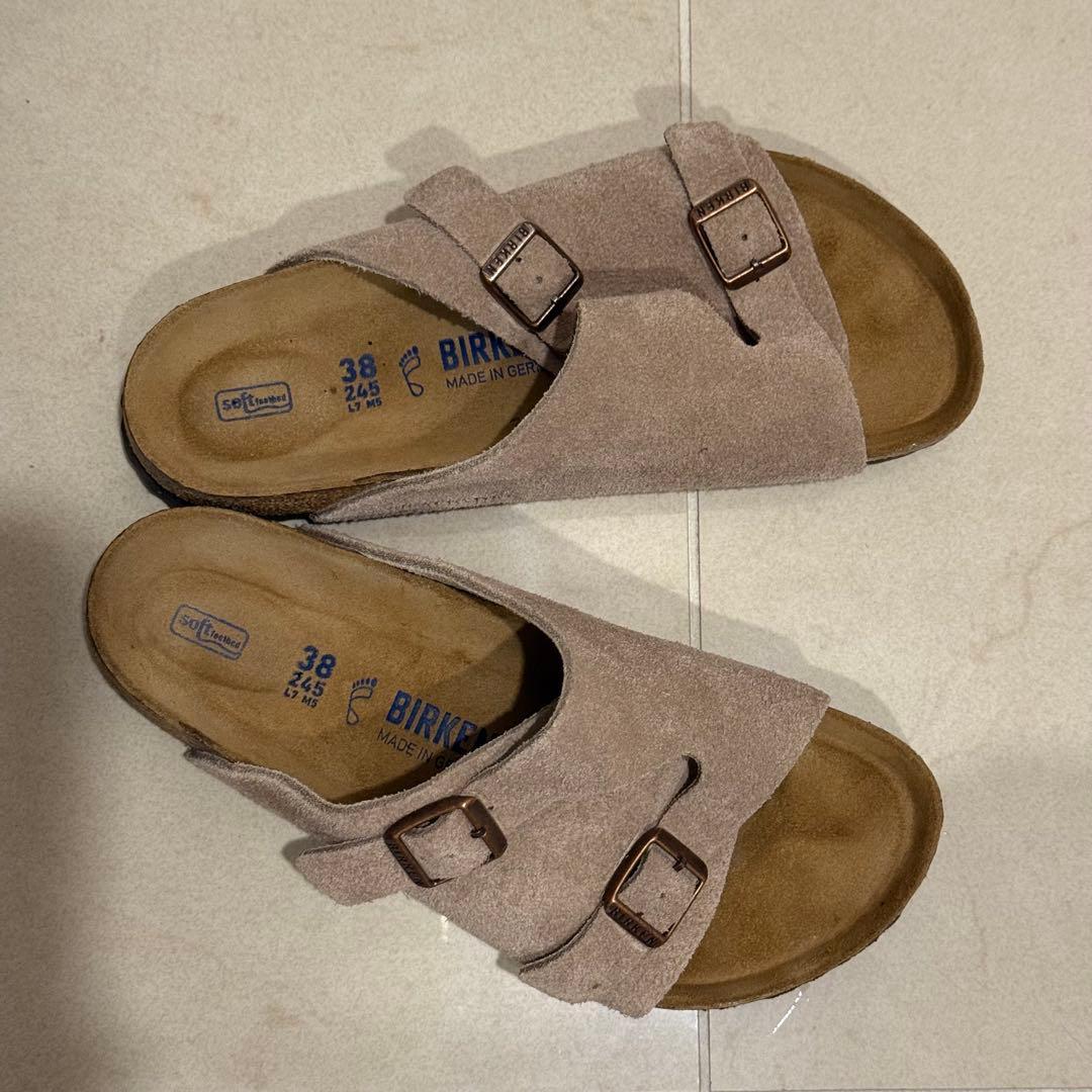 【値下美品箱有】ビルケンシュトックZURICH レギュラー幅38（24.5cm）