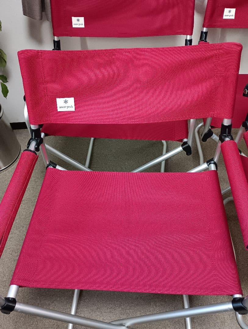 【スノーピーク】FDチェアワイド〈LV-077RD〉４脚セット