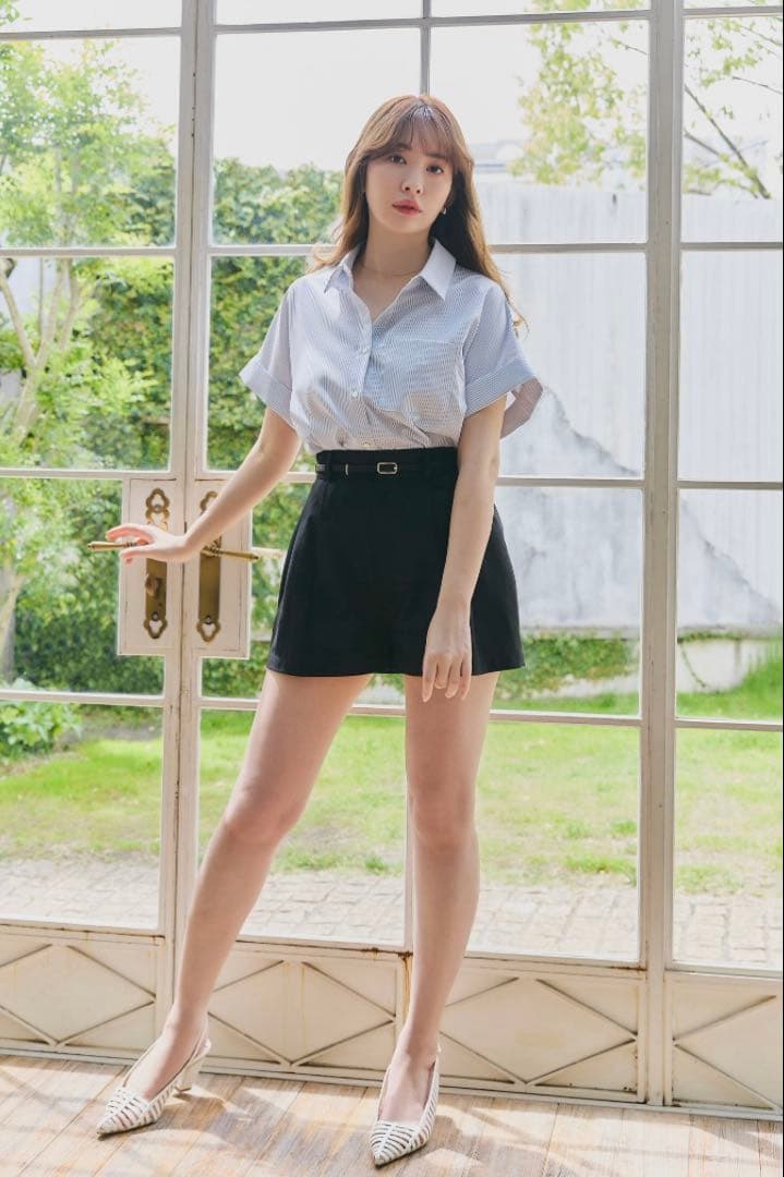 新品タグ付きCarette Belted Twill Shortsベルト付