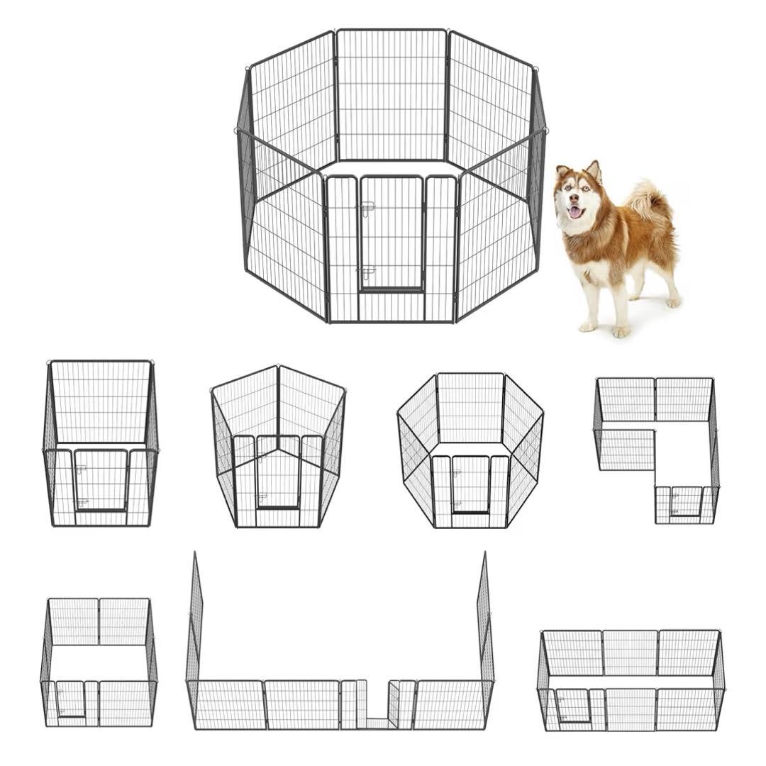 FEANDREA 犬 サークル 中大型 犬 ゲージ PPK81H 高さ100cm
