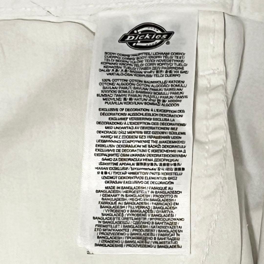 新品36x30 ホワイト DICKIES ダブルニー ペインター パンツ