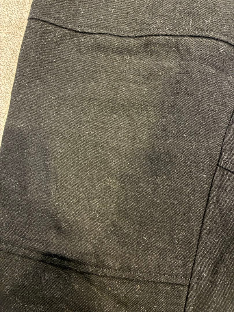 山内 リネン ブラック パンツ