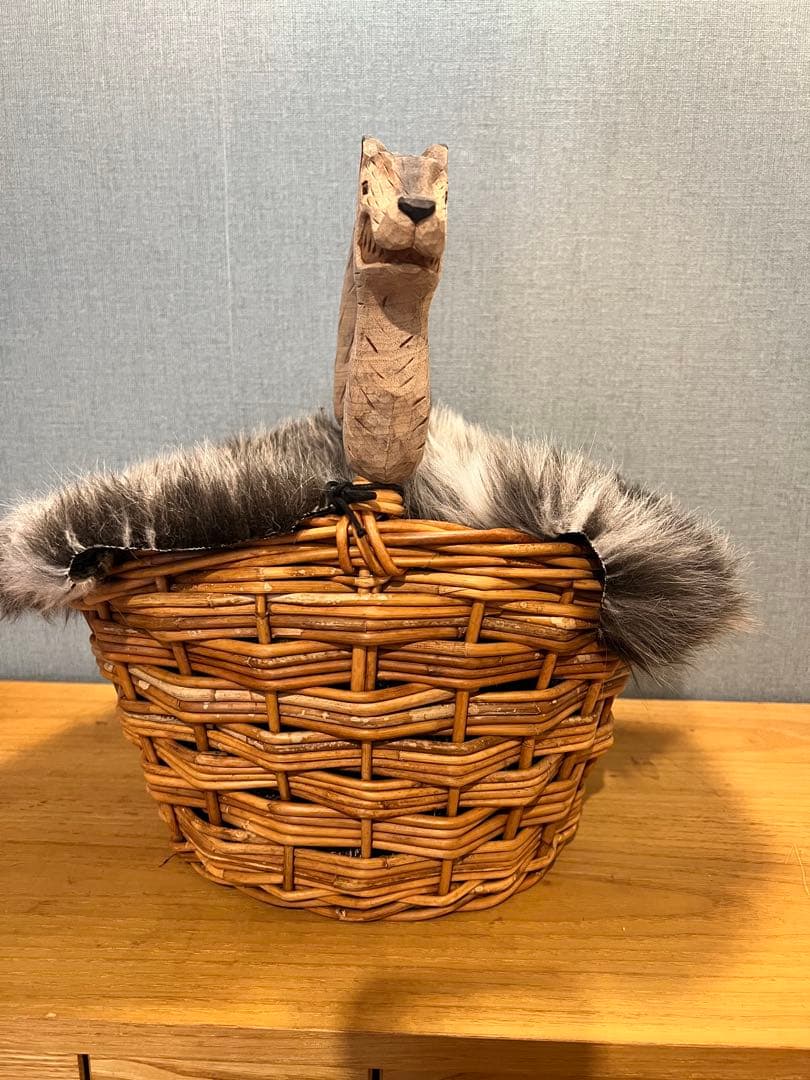 KIYATA オオカミかごバッグファー付き