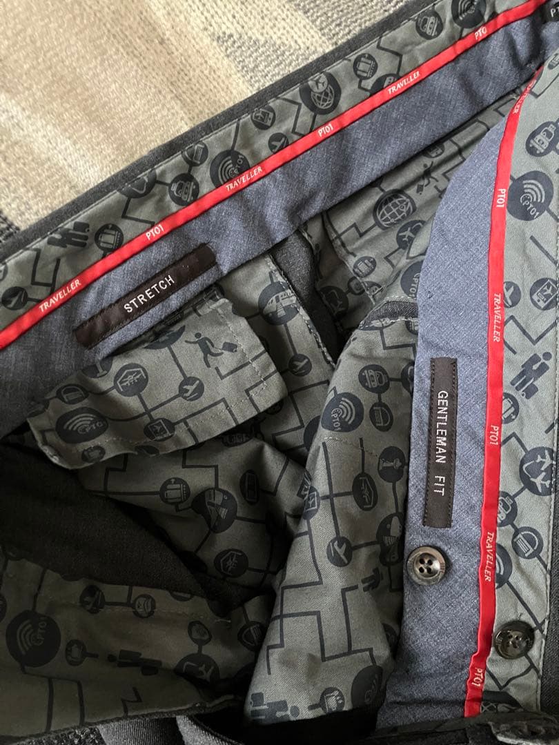 試着のみ PT01 48 トラウザーズ　ワンプリーツ　スラックス　beams f