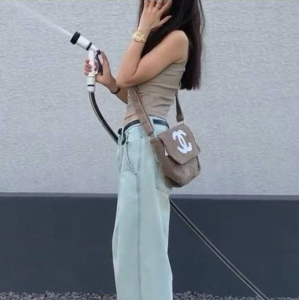 にゃんこショルダーバッグ ベージュ ノベルティ