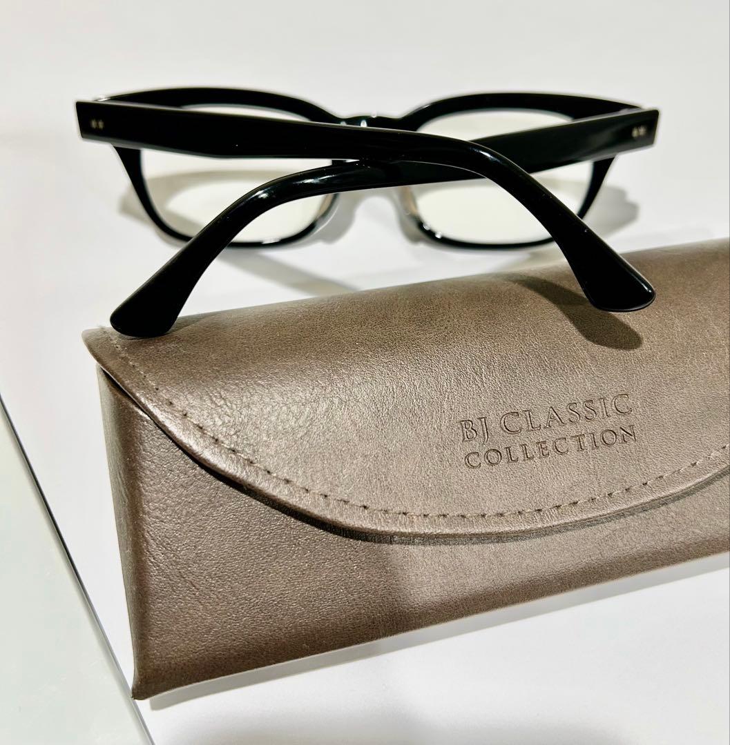 BJ CLASSIC メガネ P-503 C-1 ウェリントン サングラス　黒縁