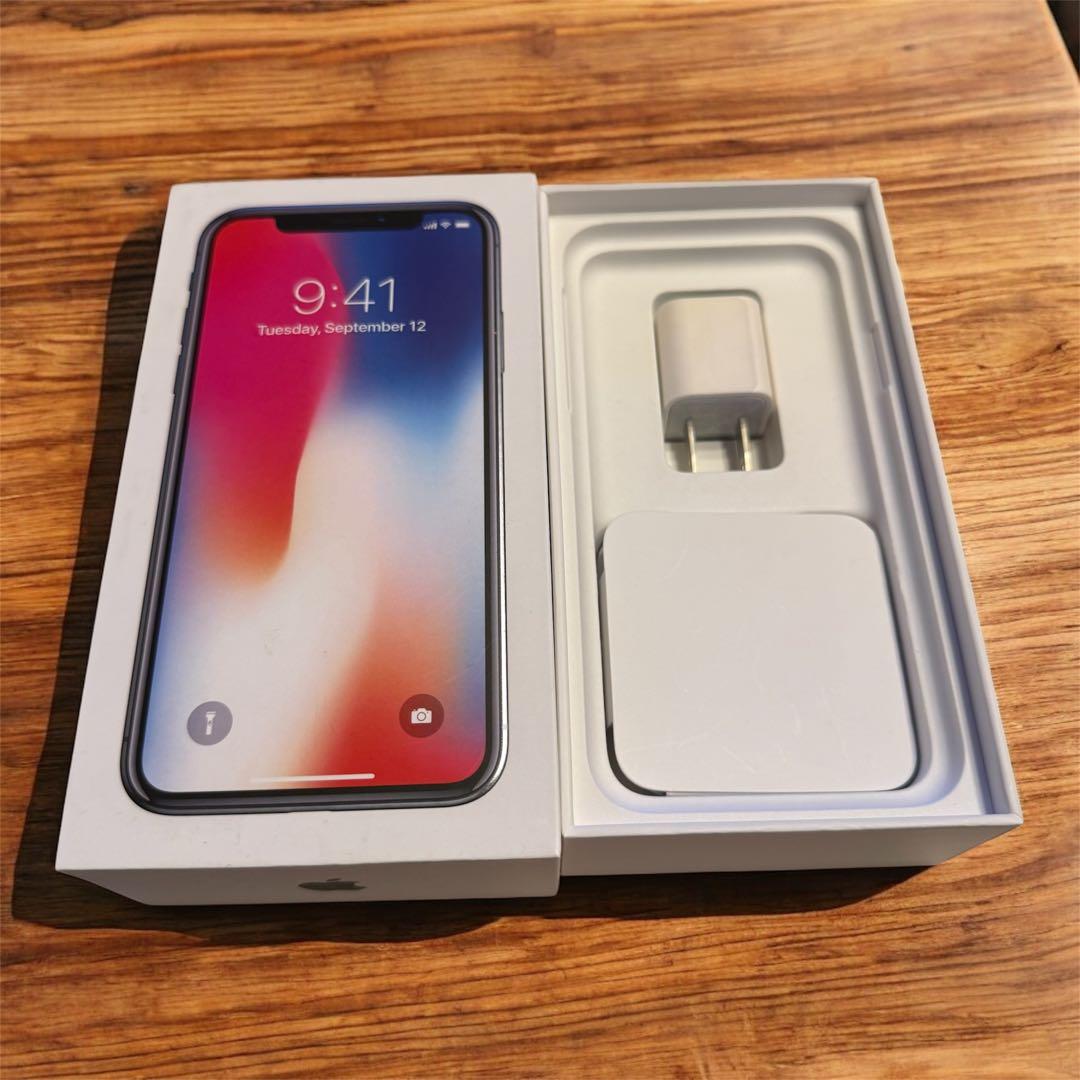 iPhoneX 64GB スペースグレイ SIMフリー 詳細ご覧ください