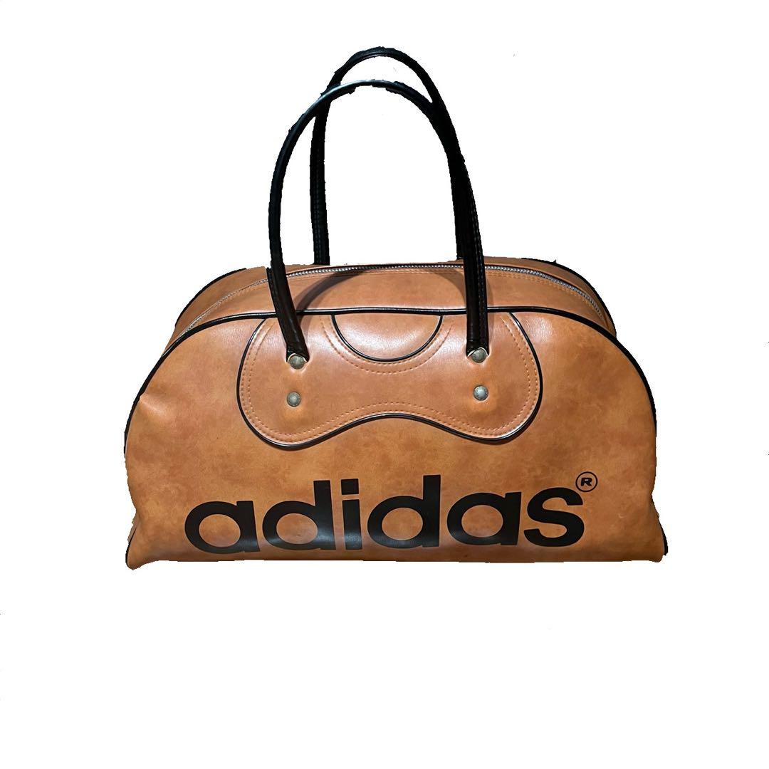 レア　貴重　美品　adidas ボストンバッグ　ボウリング　ヴィンテージ　レザー