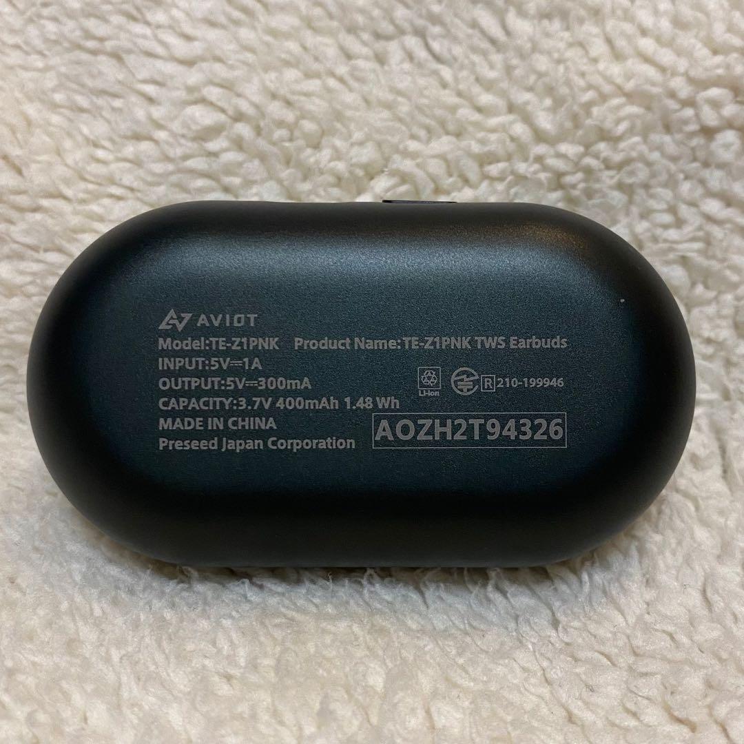 AVIOT TE-Z1PNK ピエール中野モデル ブラック ワイヤレスイヤホン