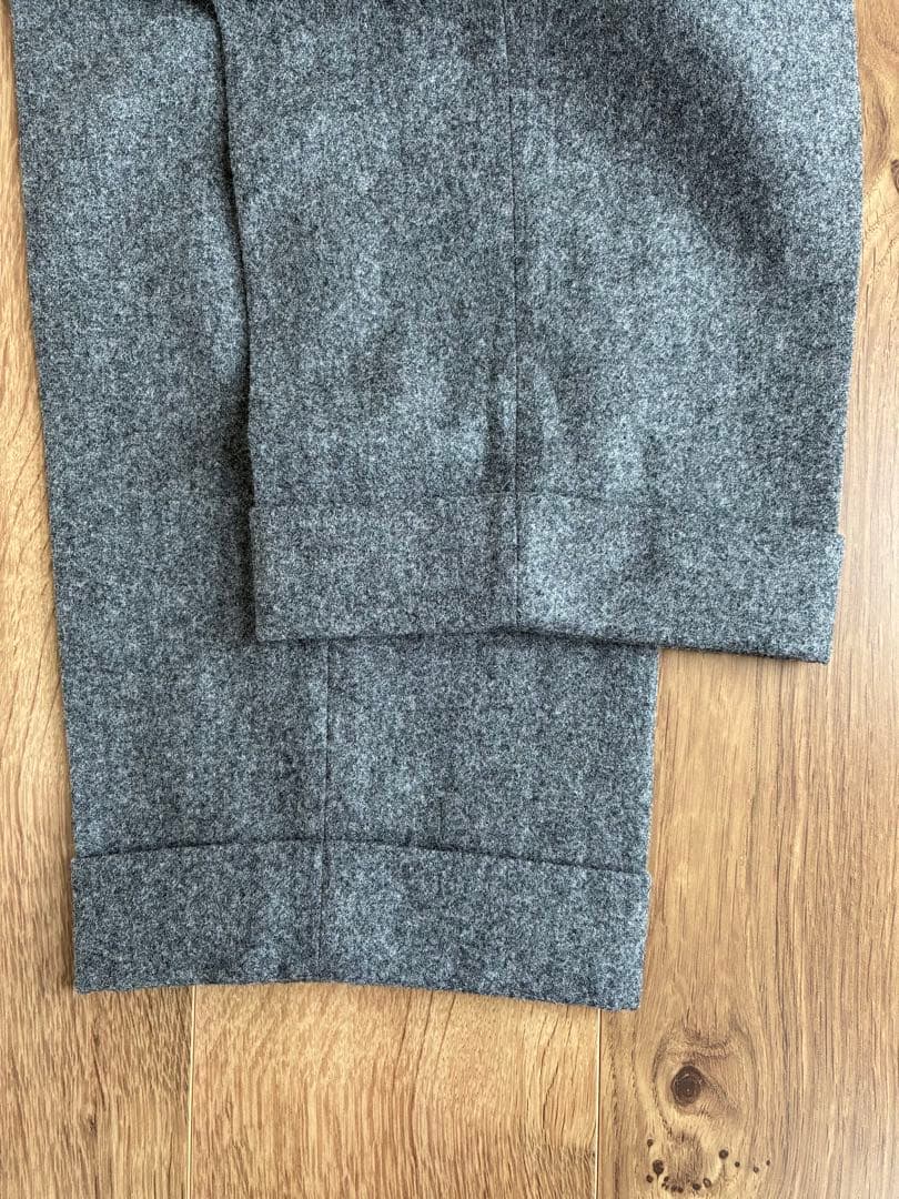 ブリティッシュメイド　オフィサーパンツ　フランネル　M