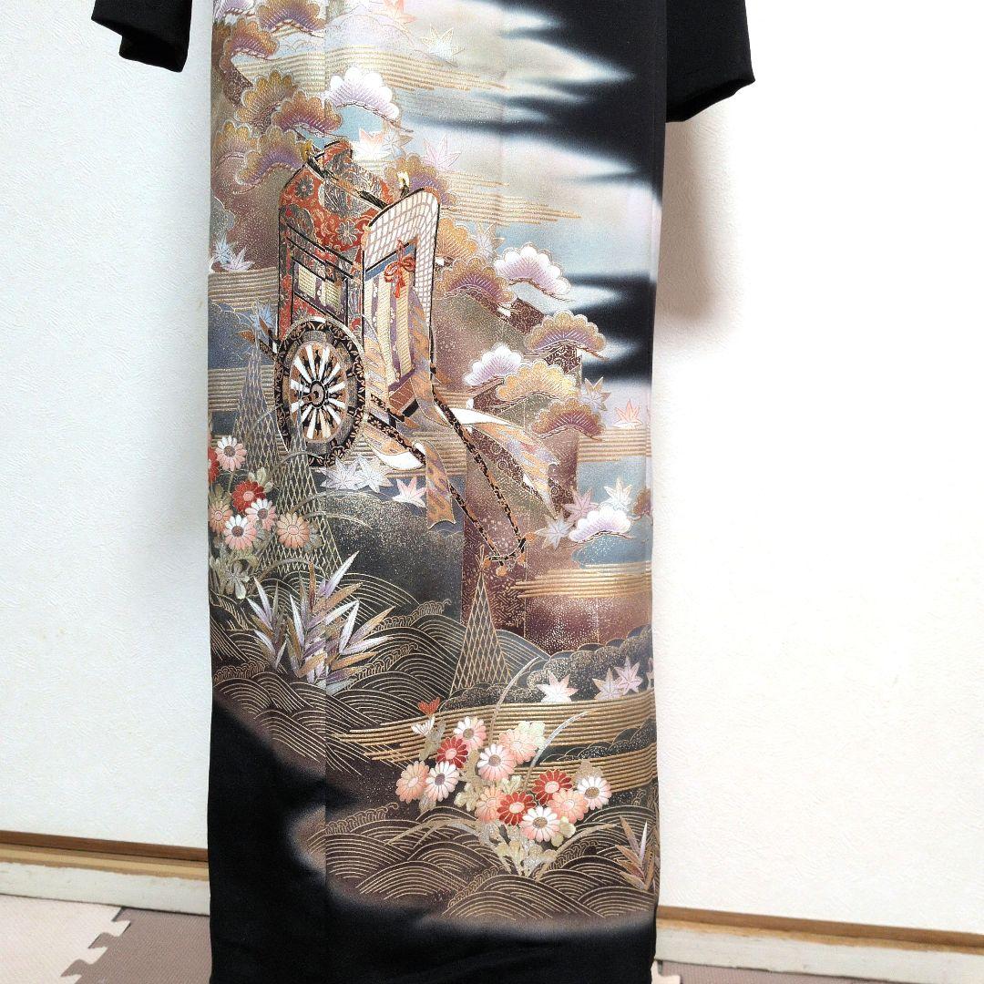 留袖リメイクタイトラインワンピースハレの日結婚式　発表会　卒業式パーティー13号