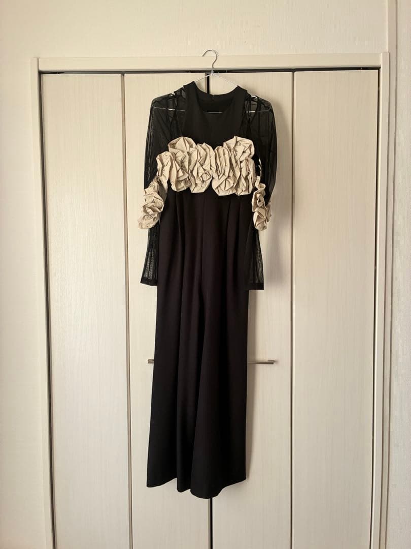 ANDRESD ruffled bustier pants dress Sサイズ