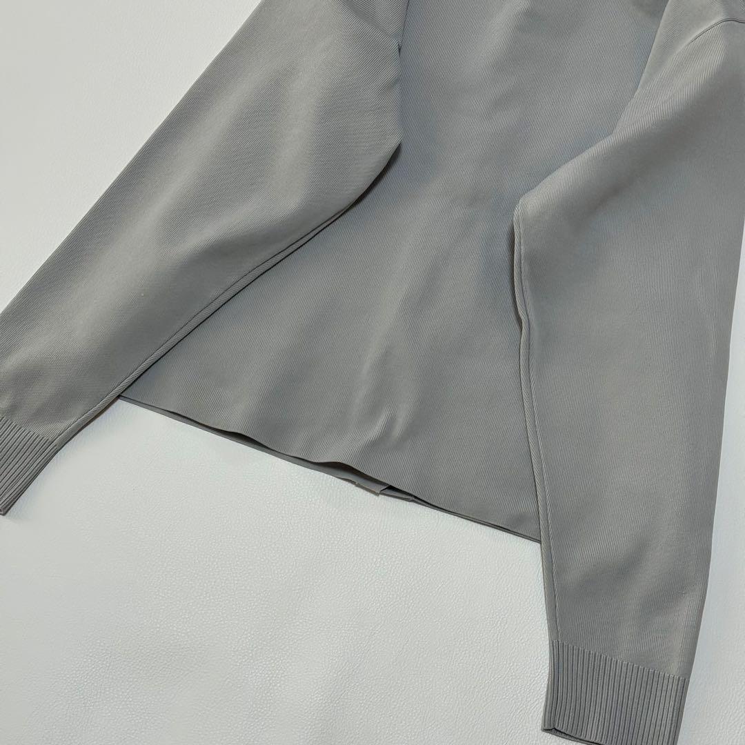 ビアズリー 上品大人可愛いスカラップ比翼カーディガン 洗える 長袖