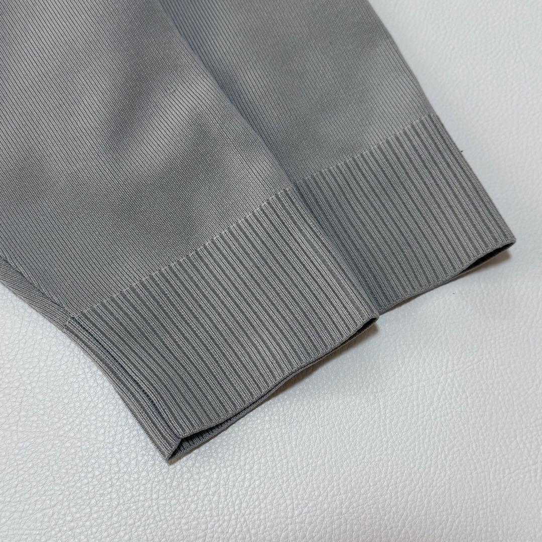 ビアズリー 上品大人可愛いスカラップ比翼カーディガン 洗える 長袖