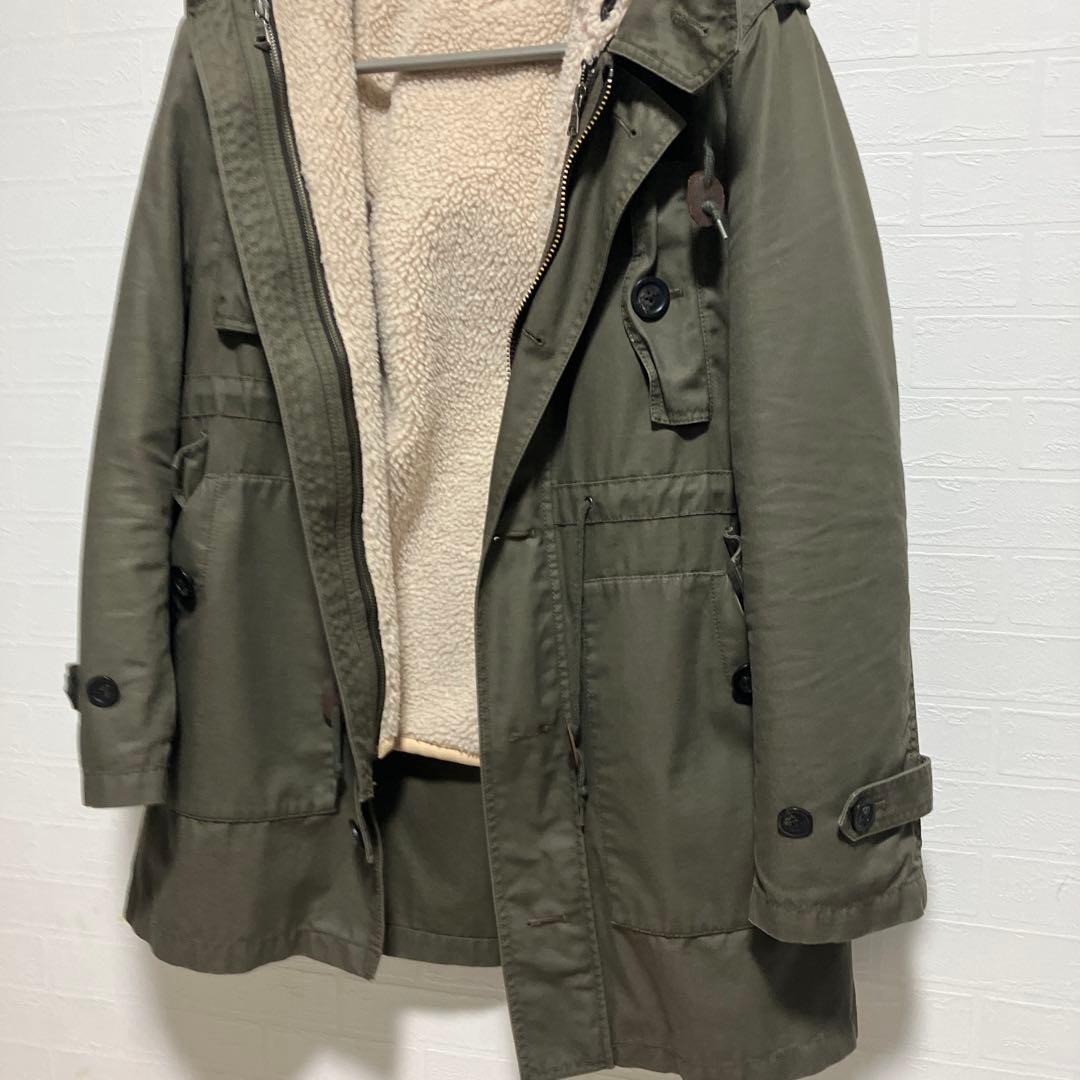バーバリー ブラックレーベル メンズ モッズコート M51 オリーブグリーン L