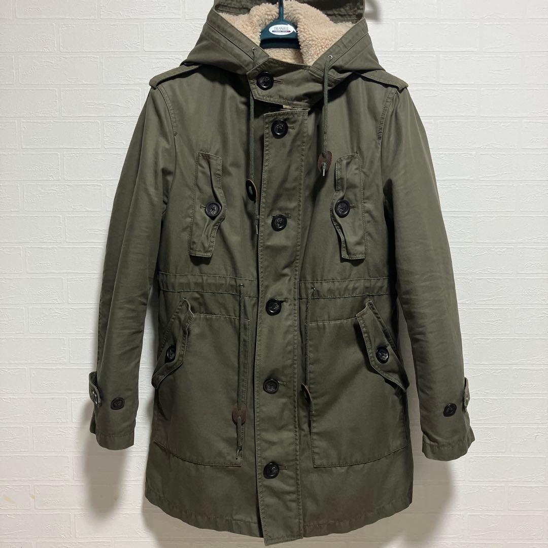 バーバリー ブラックレーベル メンズ モッズコート M51 オリーブグリーン L