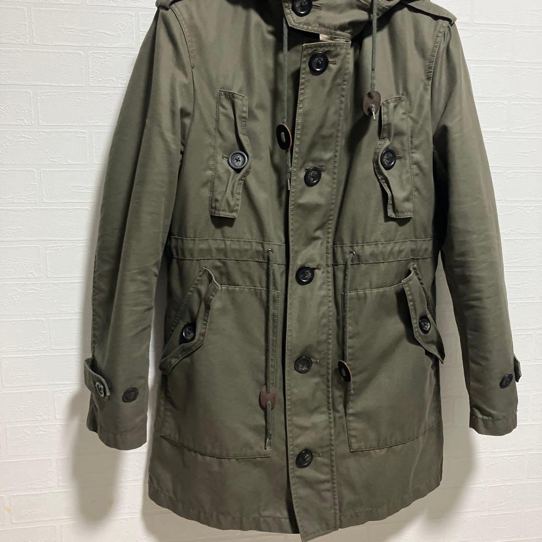 バーバリー ブラックレーベル メンズ モッズコート M51 オリーブグリーン L