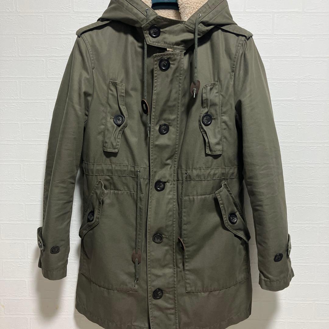 バーバリー ブラックレーベル メンズ モッズコート M51 オリーブグリーン L