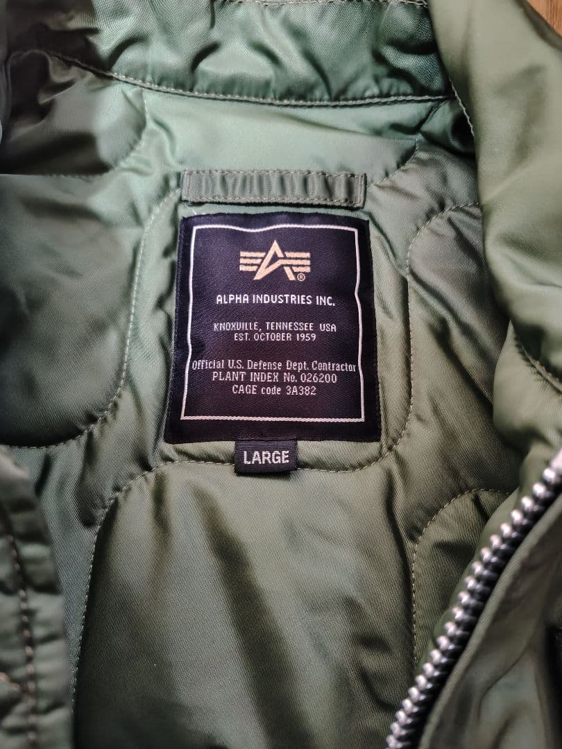 ALPHA INDUSTRIES ミリタリージャケット L CWU-45