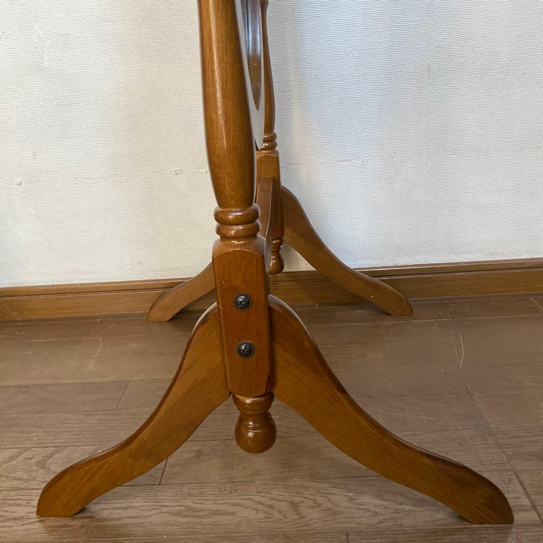 【新品/送料込み】クラシック 木製スタンドミラー 脚付き 姿見