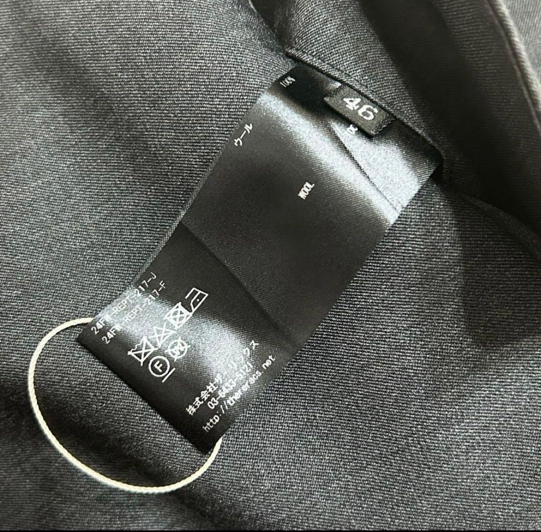 未使用級 THE RERACS ワイドスラックス 46 グレー