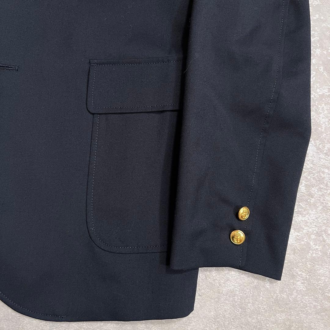 【美品】ビームスプラス コーデュラ ブレザージャケット 紺ブレ金ボタンネイビーM