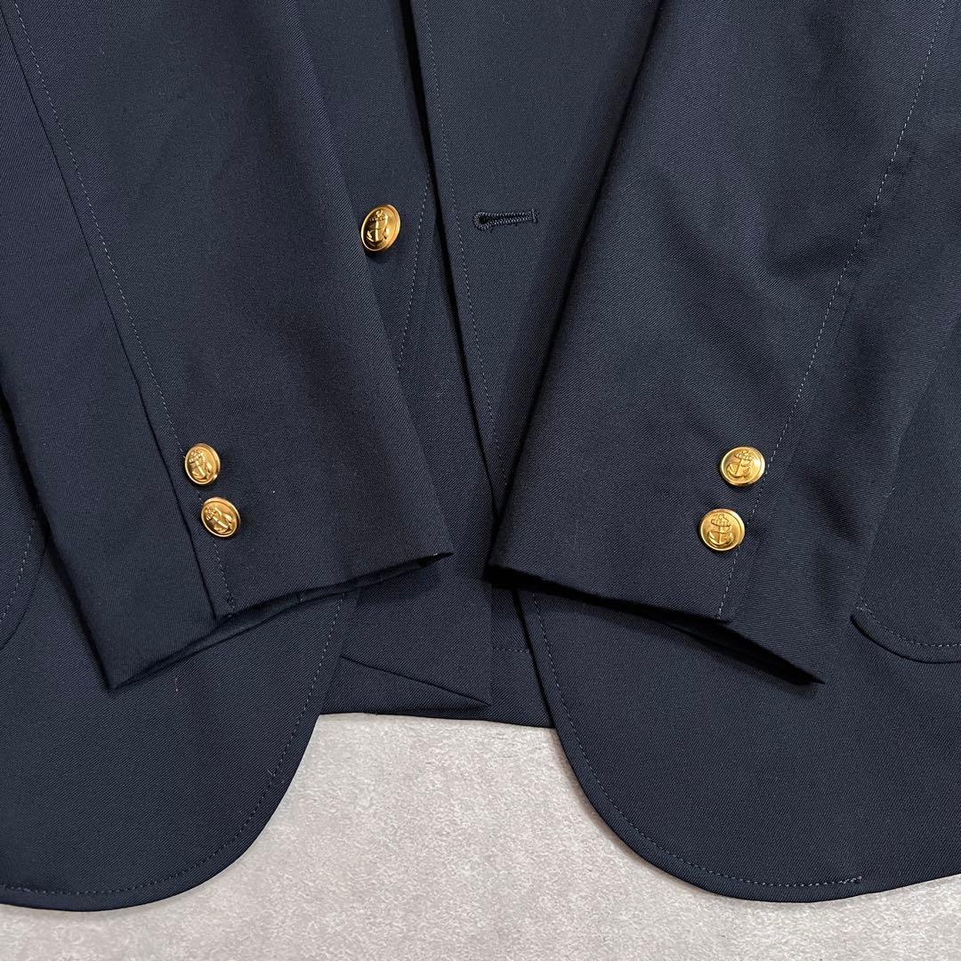 【美品】ビームスプラス コーデュラ ブレザージャケット 紺ブレ金ボタンネイビーM