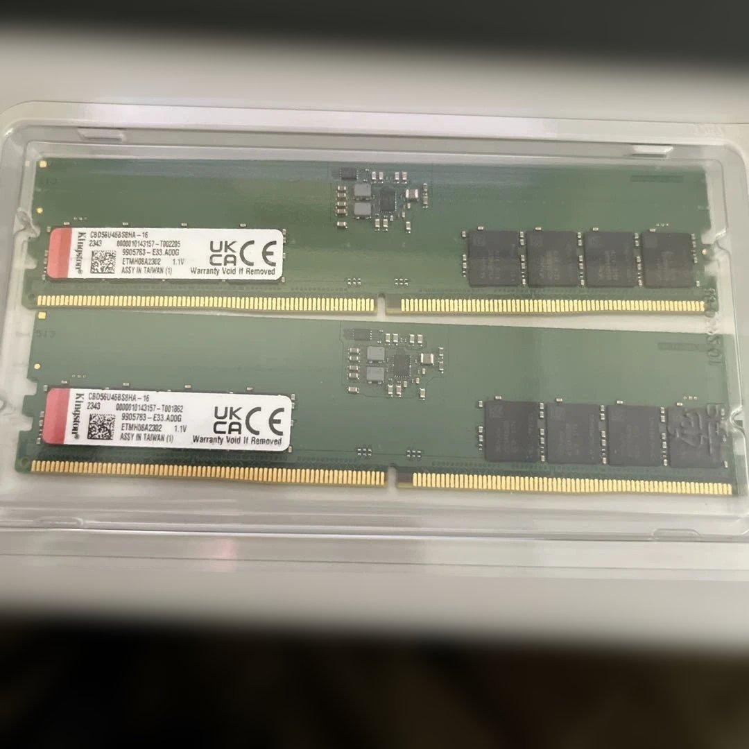 DDR5-5600 16GB kingston2枚セット(32GB)
