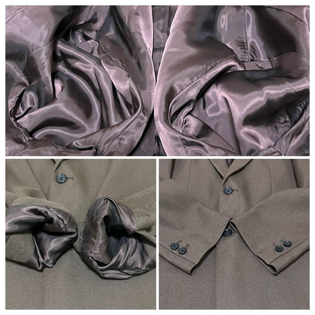 ✨極美品✨現行品✨MR.OLIVE 2Bジャケット ブラウン L 伸縮性 日本製