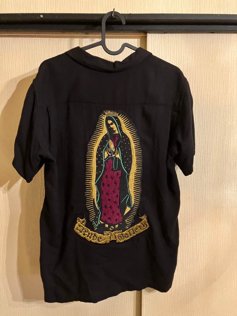 Rude gallery BLACKLIST マリア 刺繍 ボーリングシャツ