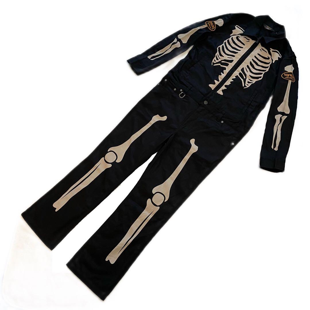 VANSON　オールインワン　つなぎ　ヒューマンボーン　スケルトンデザイン　XL