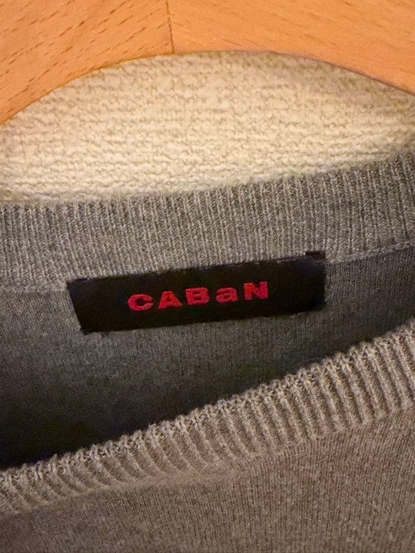 【即購入可】CABaN コットンカシミヤ クルーネックプルオーバー