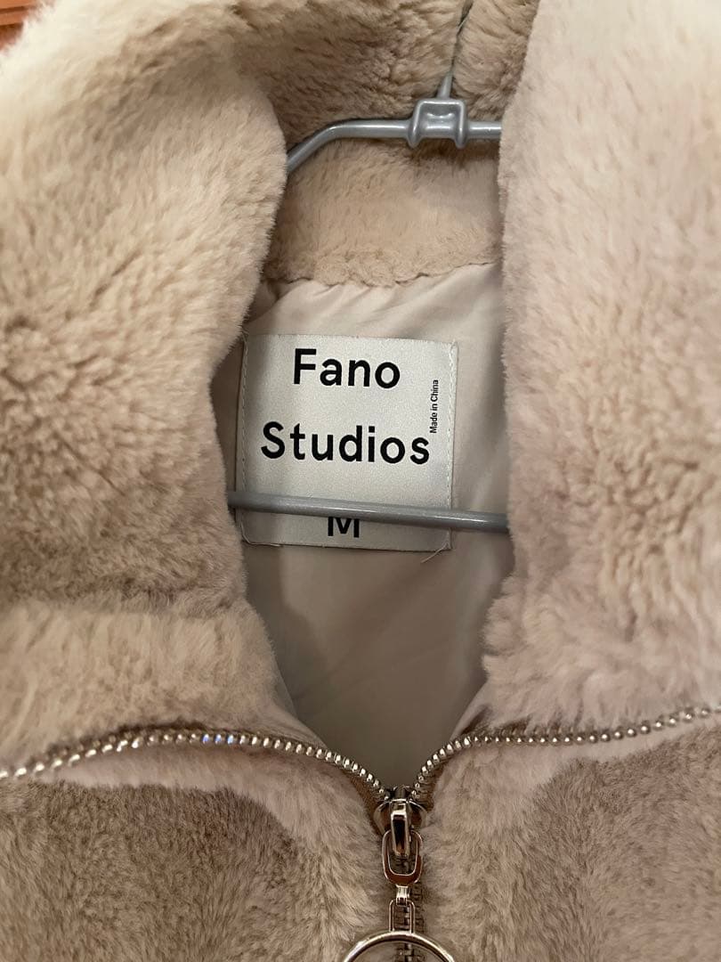 Fano Studios ジップアップブルゾン アイボリー　M ボアコート