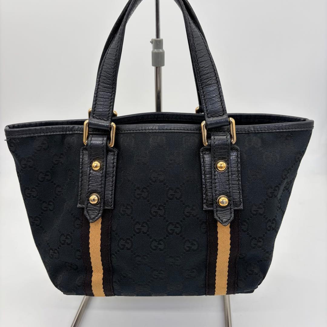 GUCCI ハンドバッグ 手提げ GGキャンバス シェリーライン 139261