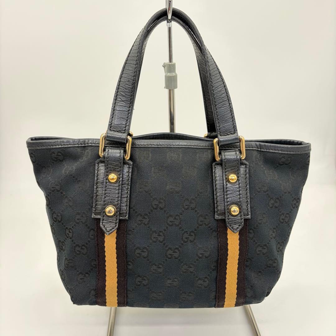 GUCCI ハンドバッグ 手提げ GGキャンバス シェリーライン 139261