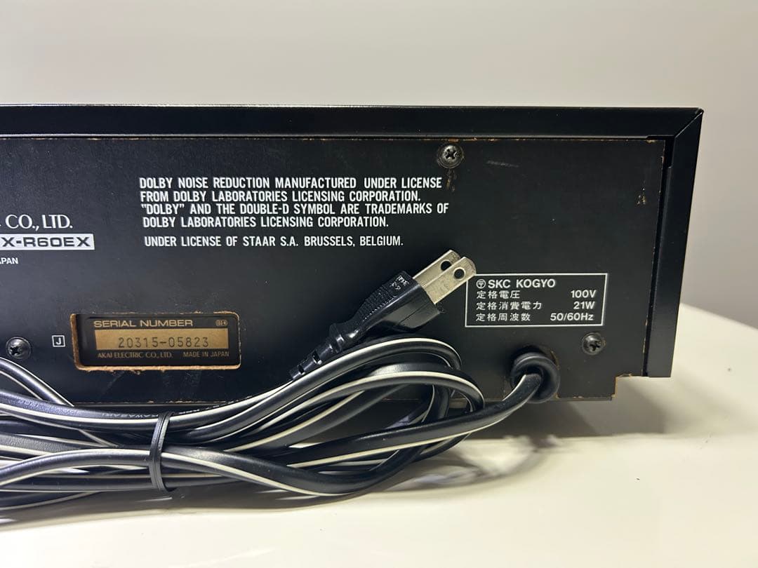 AKAI カセットデッキ GX-R60EX【動作品】