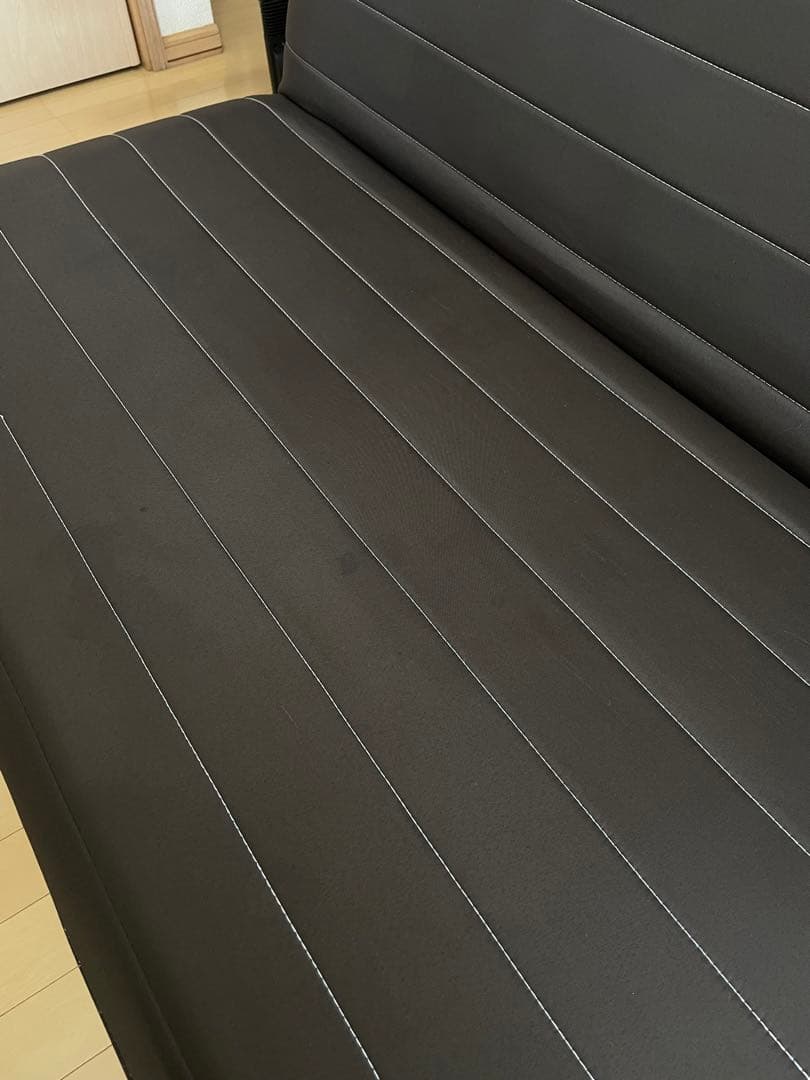 ソファベッド シングルベッド ダークブラウン